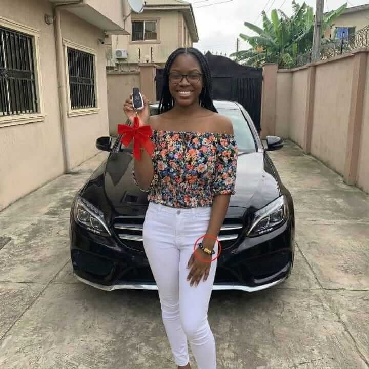 Customer wearing bracelet