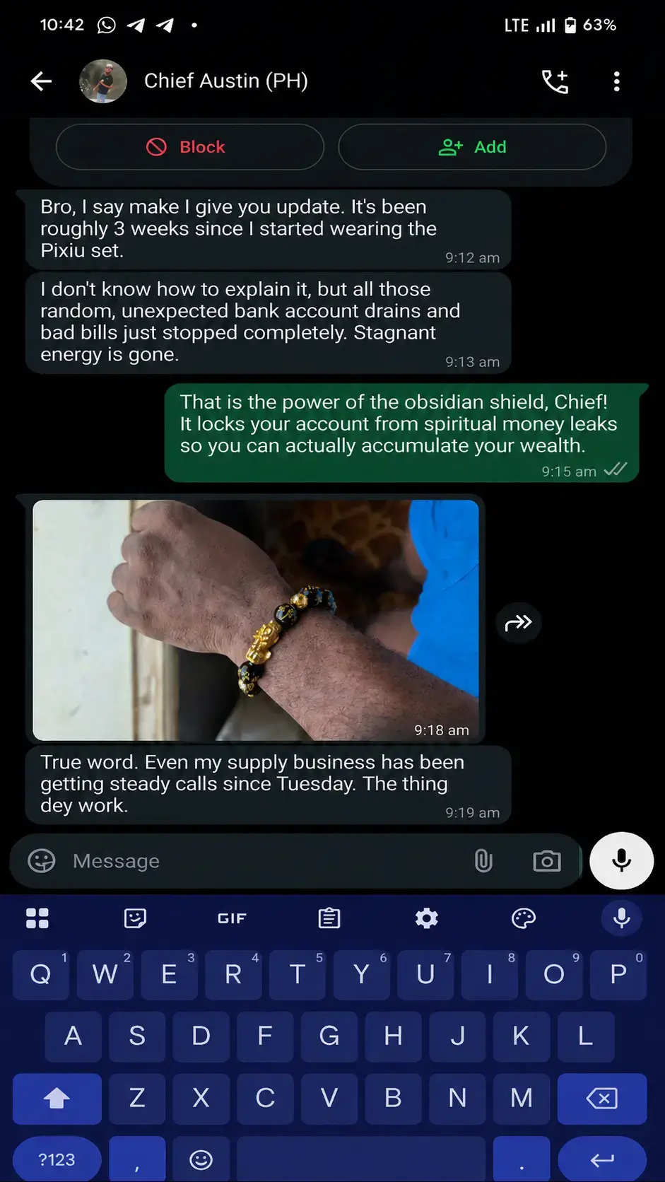 Customer testimony, business turnaround
